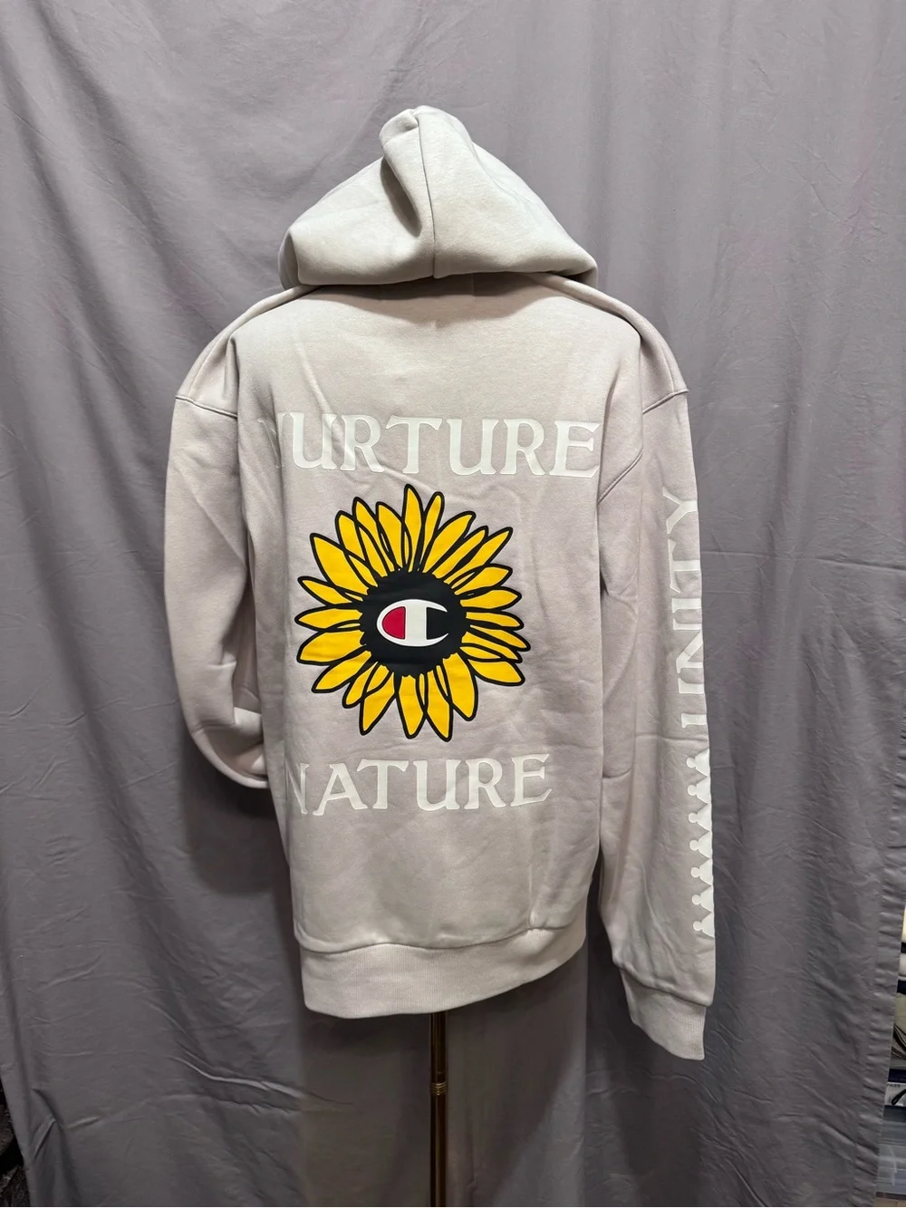 Champion Limited Edition Men's Hoodie in Beige  - Size S